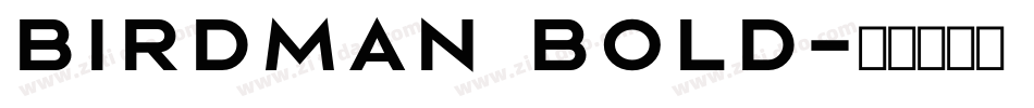 Birdman Bold字体转换